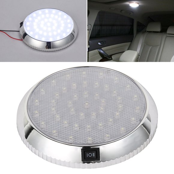 ODOMY 12V 46 LED Car Interior Lights Camper Van Boat Caravan Doom Light White Lamp