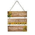 thumbnail image 1 of zhangmingg Sunflower Themed Farmhouse Kitchen Wall Art Wooden Hanging Sign Set for Dining Room Home, 1 of 7