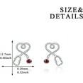 thumbnail image 5 of AOBOCO Nurse Day Gifts Sterling Silver Stethoscope Earrings Simulated Birthstone Crystals, Fine Jewelry Gifts for Nurse Doctor RN Medical Student, 5 of 5