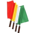 thumbnail image 3 of 4Pcs Referee Football Soccer Flags Referee Hand Flags Colored Command Flags Match Signal Flags, 3 of 9