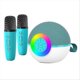thumbnail image 1 of Mini Karaoke Machine with 2 Mic, Bluetooth Microphone Song Toys,B, 1 of 5