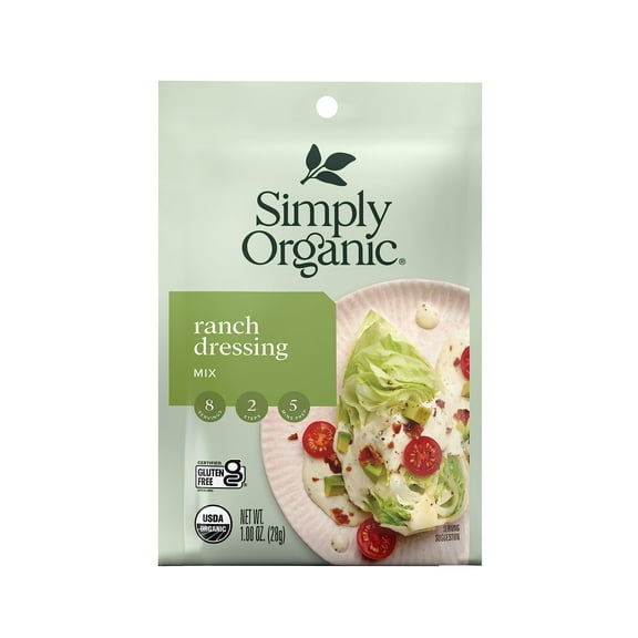 2X - Simply Organic Ranch, Certified Organic, Gluten-Free | 1 Oz