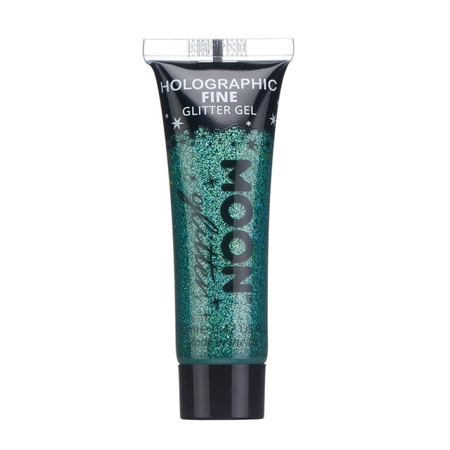 Moon Glitter Holographic Face & Body Glitter Gel 12ml - Verde - Pintura facial con purpurina