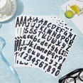 thumbnail image 6 of 12 Sheets 2 Styles PVC Sticker Waterproof Self-Adhesive Number & Alphabet & Sign Stickers for Gift Card Glass Mirror Bottle tag 7.28"x8.46", 6 of 8