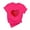 Hot Pink, variant on ICHUANYI Women's Tops Fashion Casual Crew Neck Short Sleeve Shirts Valentine's Day Print T-shirt Cloth New Trending