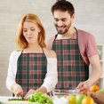 thumbnail image 4 of Green and Red Christmas Plaid Pattern Apron-Garden Aprons for Women with Pockets-Cotton Linen Waterproof Kitchen Cooking Gardening Aprons Adjustable for Kitchen,Cooking,BBQ and Salon 33"x27", 4 of 7