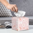 thumbnail image 6 of Tissue Flower Rabbit Box Cover Holder, Square by Xecao - Leather Decorative Organizer for Tabletop, Bathroom, Car, Office, 6 of 8