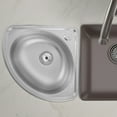 thumbnail image 4 of 1 Ensemble de Lavabo en Acier Inoxydable pour VR, Petit Lavabo d'Angle, Lavabo Simple pour Véhicule Récréatif, 4 of 5