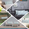 thumbnail image 6 of Teal Blue Grey Botanical Body Pillow Covers 20"x54", Spring Floral Summer Farmhouse Soft Brushed Microfiber Breathable Throw Pillow Covers, Pillowcase with Zipper for Couch Sofa Bedroom Living Room, 6 of 9