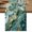 SeaGreen, variant on Green Ombre Golden Marble Table Runner, Abstract Marble Crack Washable Cotton Linen Table Runners 72 Inches Long, Dresser Scarf Runner for Dining Tables/TV Stands/Coffee/Cabinets 18''x72''