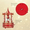 thumbnail image 5 of witspace Carousel Music Box Horse Gift - Rotating Snow Globe for Kids Girls Music Boxes Mechanism Birthday Anniversary Christmas Valentine Gift (9 Inches) ï»¿, 5 of 7