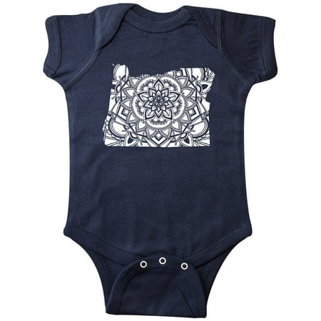 

Inktastic Oregon Silhouette Mandala Gift Baby Boy or Baby Girl Bodysuit