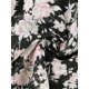 thumbnail image 4 of Minifalda A Capas De Gasa Con Estampado Floral Allegra K Negro M, 4 of 5
