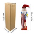 thumbnail image 5 of Surfing Theme Christmas Nutcrackers Figures Suitable for Desk Office Landscape, 5 of 9