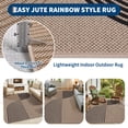 thumbnail image 5 of Garvee 5'x7' Modern Rainbow Area Rug Geometric Stripe Carpet, Washable Non Slip Rug for Living Room Bedroom Dining Room, Black and Yellow, 5 of 8