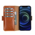 thumbnail image 1 of iPhone 12 & 12 Pro Folio Handcrafted Full Grain Leather Wallet Case, 1 of 25
