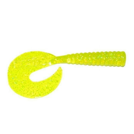 Kalin s 8M10-533 Octogambo Grub Fishing Bait Chartreuse Hologram 8