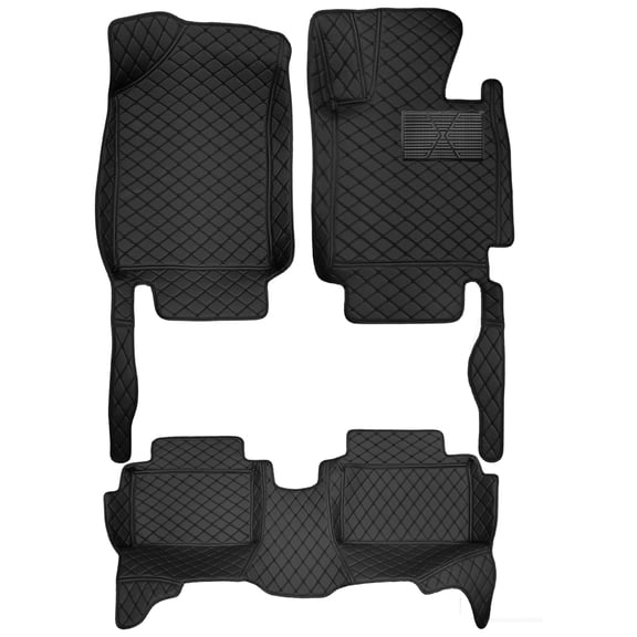 Tuqiang Floor Mats for Cars for BMW X7 2019- Present PU Leather Auto Liners All Weather Anti-Slip Automotive Floor Mats Black 3pc