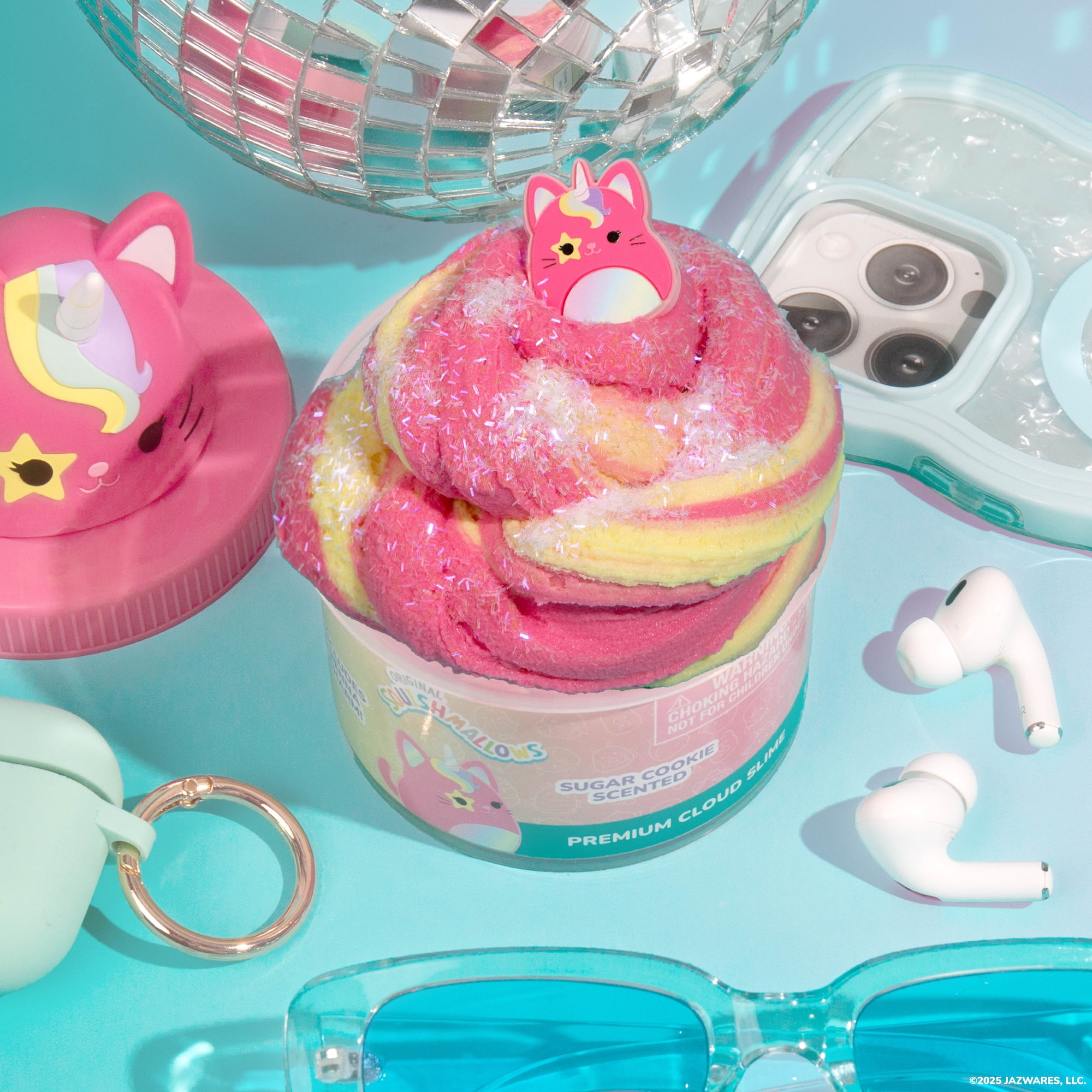 Original Squishmallows™   Slime nuage de qualité supérieure, Paquet de 2, Ingred & Sienna
