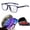 Blue, variant on Vision Sync Glasses, Lightweight Reading Glasses with No-Line Blue Light Blocking Lenses for Computer Use