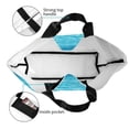 thumbnail image 2 of Wukai Crystal Clear Ocean Waves Print Reusable Grocery Bag Shopping Bags Shopping Handle Bag Suitable for Outdoor Convenient Daily Bag, 2 of 6