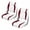 Red, variant on SPECSTAR Folding Low Back Boat Seats 2 Pack , Waterproof Marine Fishing Captain Boat Chairs with 4 Mounting Screws, White and Blue