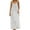 BA White, variant on White Dress Women Sleeveless Open Back Long House Dresses Solid Color Plus Spaghetti Strap Dresses