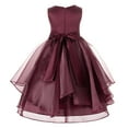 thumbnail image 2 of Ekidsbridal Asymmetric Ruffled Organza Sequin Flower Girl Dresses for Junior Pageants Wedding Reception Ceremony 012 10, 2 of 3