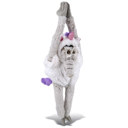 DolliBu Long Arms Elephant Unicorn Plush Stuffed Animal Toy - Super Soft Elephantcorn Dress Up with Removable Plush Unicorn Outfit, Cute Fantasy Wildlife Gift - 21 Inches