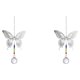 thumbnail image 3 of Cateissary Candelabro bola de cristal cuentas de arcoíris decoración de ventanas para el hogar atrapasol colgante decoración de boda favores mariposa de 60 mm + bola de 30 mm 2Conjunto, 3 of 6