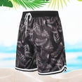 thumbnail image 2 of BOOMNY Mens Shorts Casual Printed Mesh Elastic Waist Drawstring Basketball Sports Shorts For Man Soft Loose Fit Summer Workout Shorts Comfy Mens Dailywear, 2 of 3