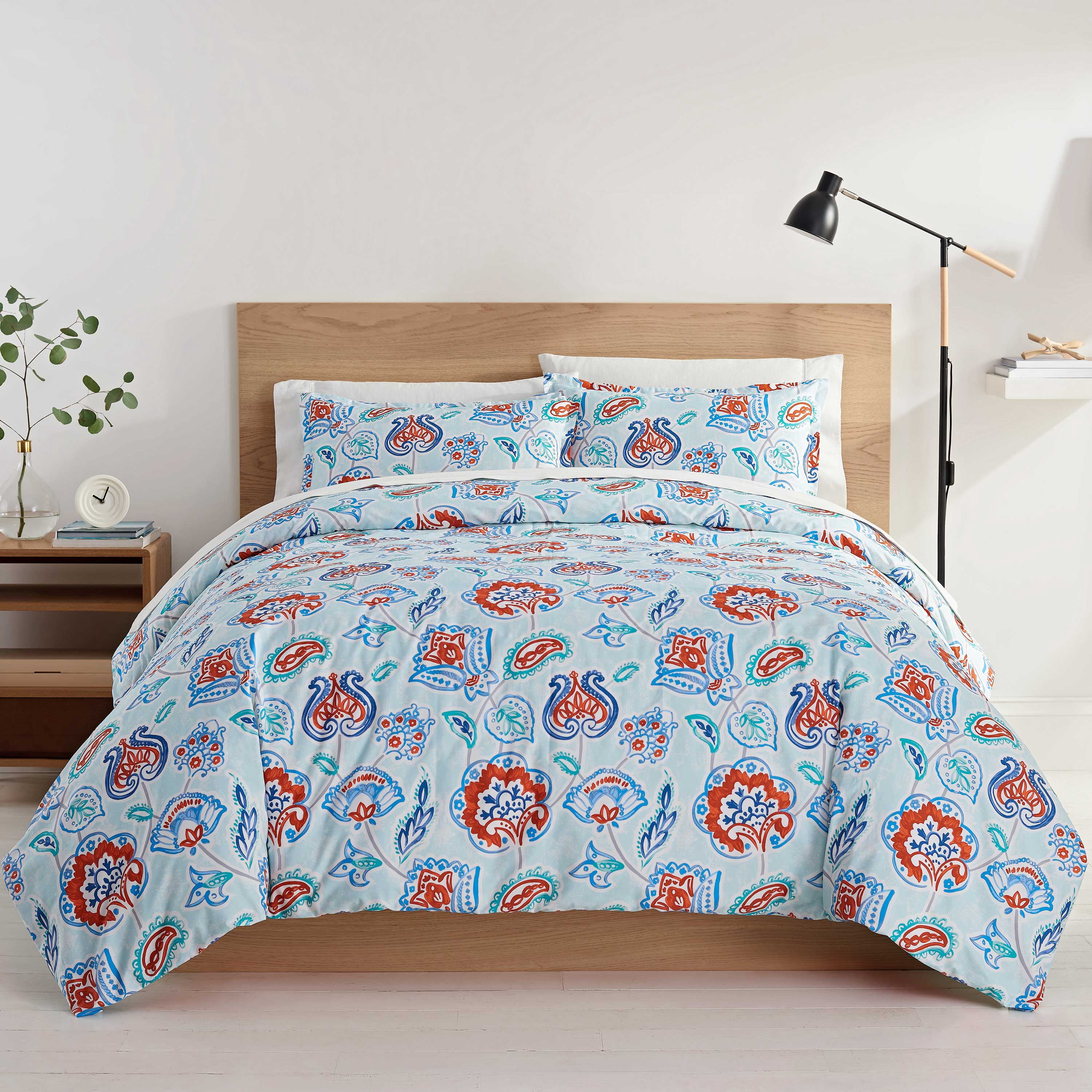 Martex Color Solutions Dancing Jacobean Cotton Comforter Set, Multi, King