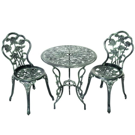 aluminum cast furniture patio bistro antique rose outdoor costway 5pcs covington dining views
