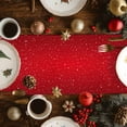 thumbnail image 2 of Christmas Elk Cotton Linen Table Runner for Dining Kitchen, Xmas Snowflake Winter Holiday New Years Wedding Outdoor Party Tablerunners Decoration, Dresser Scarf Coffee Tablecloth Runners 14x72 Inches, 2 of 9