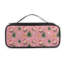 Jiueut Christmas Stethoscope Storage Bag Santa Claus Stethoscope Bag for Nurses Personalize Storage Bag with Zipper Easy to Carry Stethoscope Bag with Carrying Handle