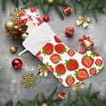 thumbnail image 6 of Coolnut Strawberry Christmas Stocking Personalized Large Candy Stocking, Xmas Stockings Decoration Hanging Gift for Family Holiday Party Ornaments Decor Fireplace, 6 of 7