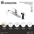 thumbnail image 4 of Kingston KB6571LL Legacy One-Handle 4-Hole 8" Centerset Kitchen Faucet with Side Sprayer in Polished Chrome, 4 of 4