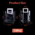 thumbnail image 2 of Valentine's Day 15Pcs PVC Plastic Gift Bags with Handle Rectangle Clear 29cm Bag: 24.5x18x0.1~0.7cm Unfold: 20x17.5x9cm, 2 of 6