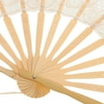 thumbnail image 3 of Minkissy Lightweight Wooden Foldable Hand Fan for Women, Romantic Design, Portable Accessory Perfect for Weddings and Special Occasions, 3 of 8