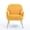 Yellow, variant on Velvet Accent Chair,Modern Upholstered Armchair Chairs,Single Sofa Armchair with Metal Legs for Living Room,Bedroom,Office,Yellow
