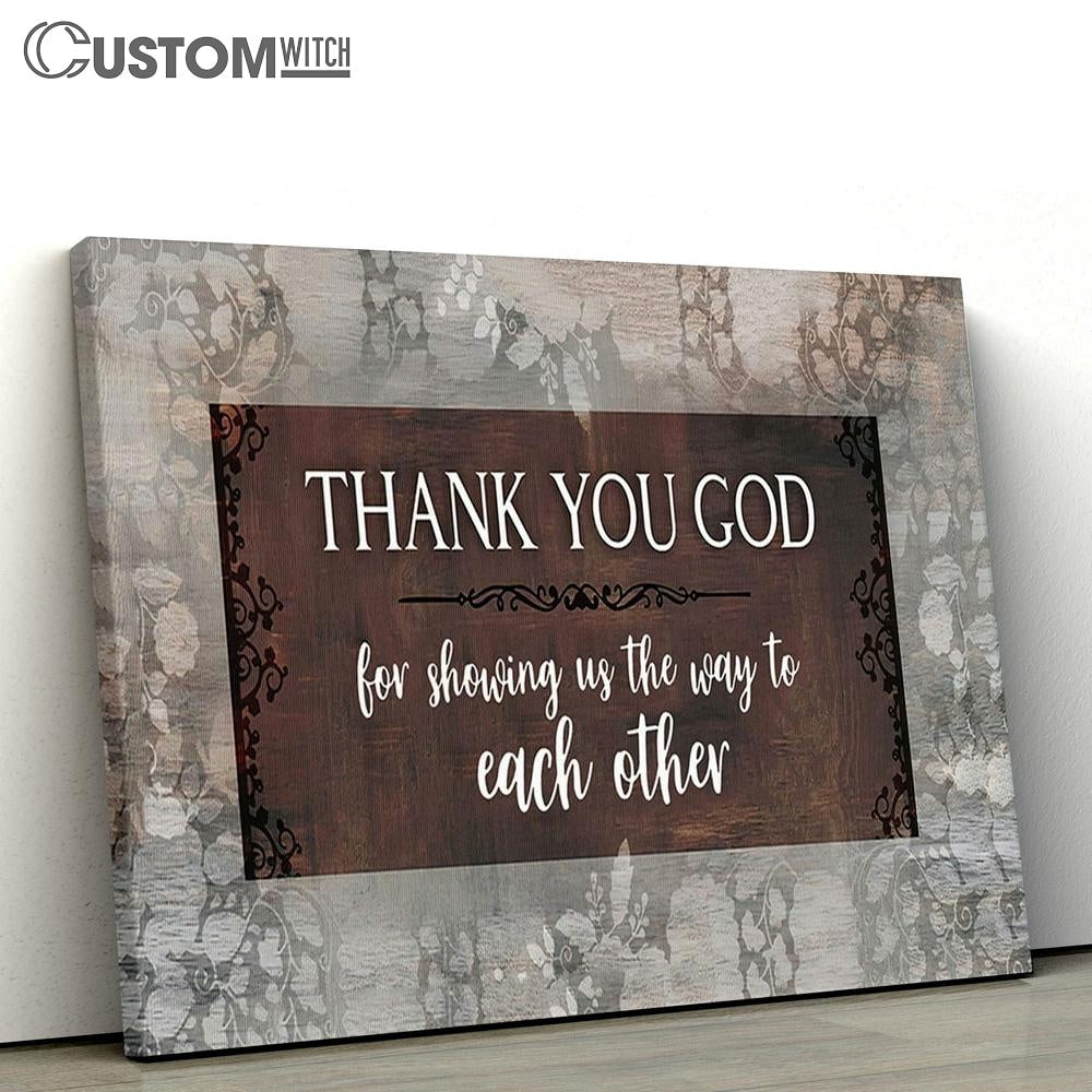 Thank You God Christian Wall Art Inspirational Bible Verse Scripture Canvas Religious Home Decor
