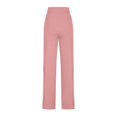 thumbnail image 3 of KDDYLITQ Track Pants Women Oversized Drawstring Pants Baggy Straight Wide Leg Joggers Barrel Plus Size Loungewear Stripes Loose Sweat Pants with Pockets Pink XL, 3 of 5