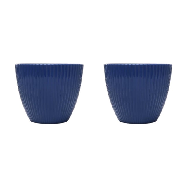 Guardoinrt Lightweight And Portable Pots For Bonsai And Bonsai Accessories Easy To Maintain Plastic Succulent Plants Flower Pots Deep Blue 9CM 2Set