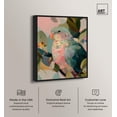 thumbnail image 2 of Parrot Pastel Greens II Canvas Print Tropical Decor by Art Remedy, Black Frame, 24 x 30, 2 of 6