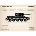 thumbnail image 2 of Rogan, Mark 14x12 Gold Ornate Wood Framed with Double Matting Museum Art Print Titled - Cromwell A27 Tank, 2 of 4