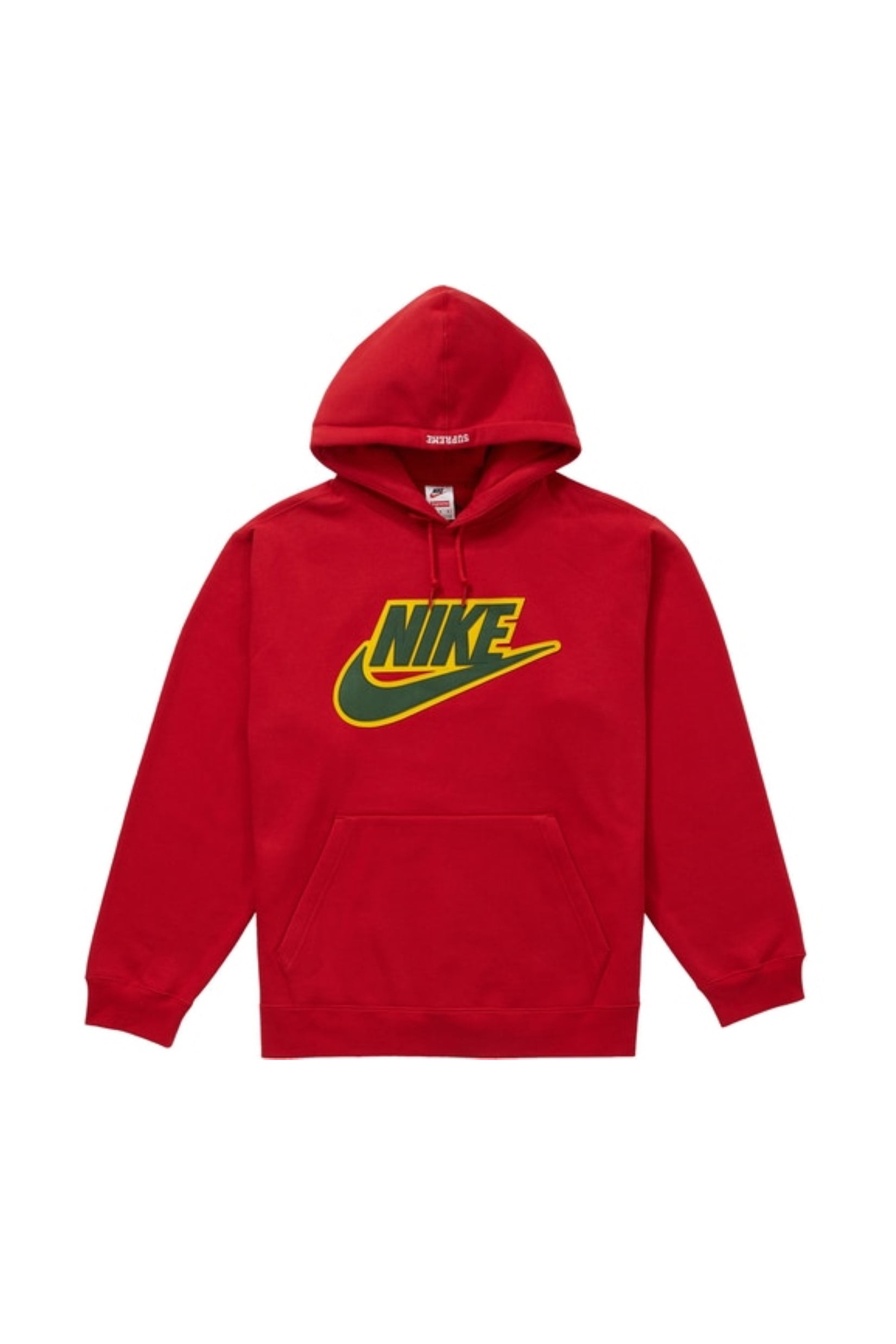 supreme nike leather applique hooded