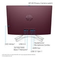 thumbnail image 3 of HP 22 All-in-One PC Desktop Computer, Intel Celeron, 4GB, 1TB, DVD, Maroon Burgundy, 22-c0083w, 3 of 8