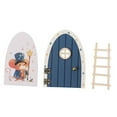 thumbnail image 4 of Adhesivo de pared 3D de fácil instalación, adhesivos para puerta, decoración de pared de dibujos animados, fácil de despegar y pegar. azul, 4 of 9