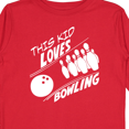 thumbnail image 4 of Inktastic This Kid Loves Bowling Boys or Girls Long Sleeve Toddler T-Shirt, 4 of 5