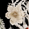 thumbnail image 4 of Honeeladyy Christmas Artificial Flowers, 6.3'' Christmas Poinsettia Flower for Tree Christmas, Poinsettia Flower,Easy to Hang Christmas Artificial Flowers for Christmas Picks (White), 4 of 5